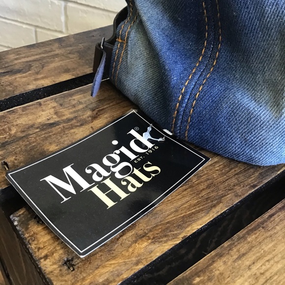 Magid Hats Distressed Blinged Lips Baseball Hat - Picture 9 of 11